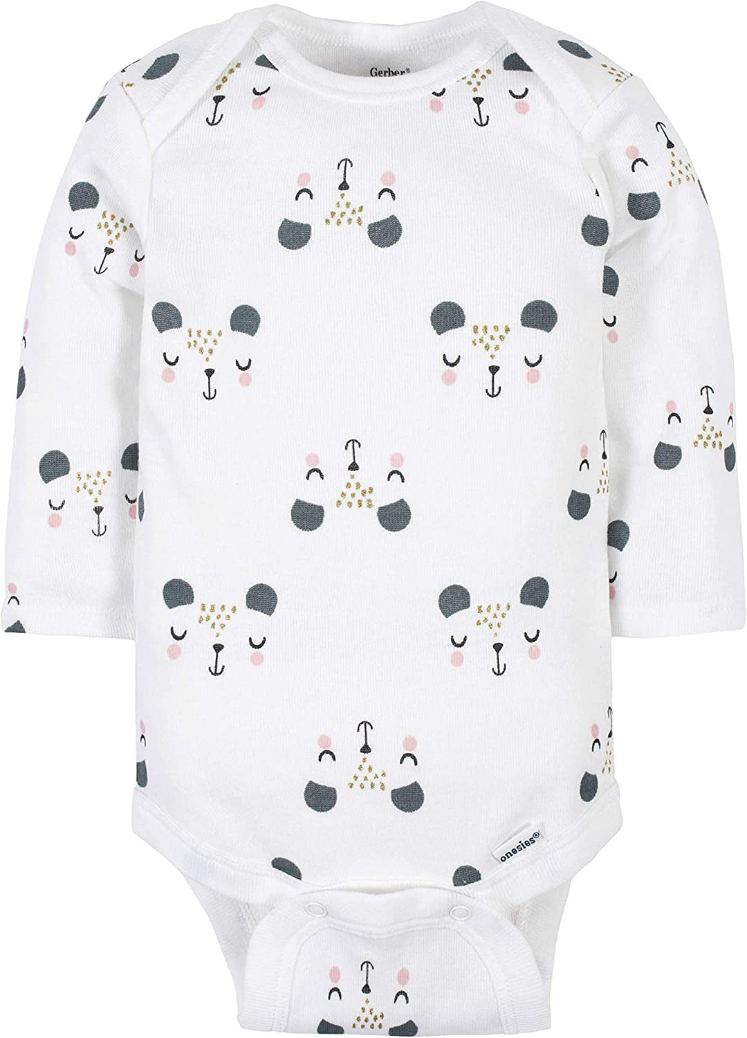 Baby Girls' 6-Pack Long-Sleeve Onesies Bodysuits