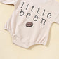Newborn Baby Boy Girl Romper Bubble Long Sleeve Little Bean Bodysuit Ovesized Sweatshirt Infant Casual Shirts Top
