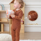 Baby Boy Girl 2/3 Pack Solid Romper Ribbed Short/Long Sleeve Bodysuit Jumpsuit Infant Knitted Outfits Clothes