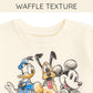 Waffle Knit Pullover Sweatshirt and Jogger Pants Outfit Set Newborn to Little Kid Sizes (0-3 Months - 5)