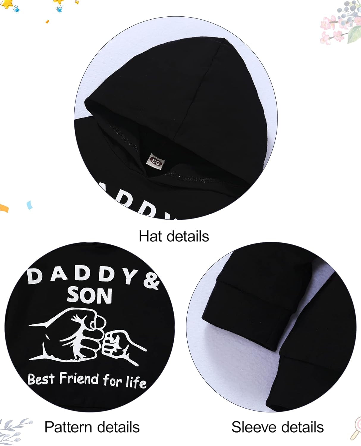 Toddler Boy Clothes,Long Sleeve Printing Hoodie+Jeans Pants Toddlers Boys Outfits Set 1-6Y Kids Clothing