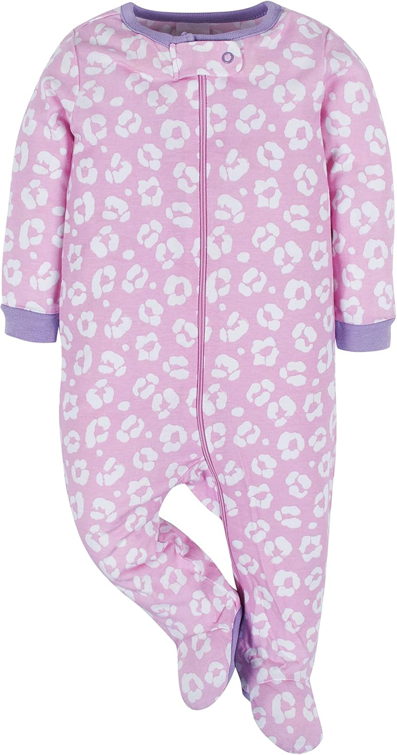 Baby-Girls 4-Pack Sleep 'N Play Footies Multi Pack