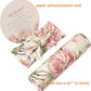 Newborn Receiving Blanket Headband Set Baby Flower Swaddle (Vintage Flower)