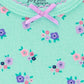 Baby Girls' Cotton Sleeper Gown, Pack of 3, Pink/Mint Green/White, 0-3 Months