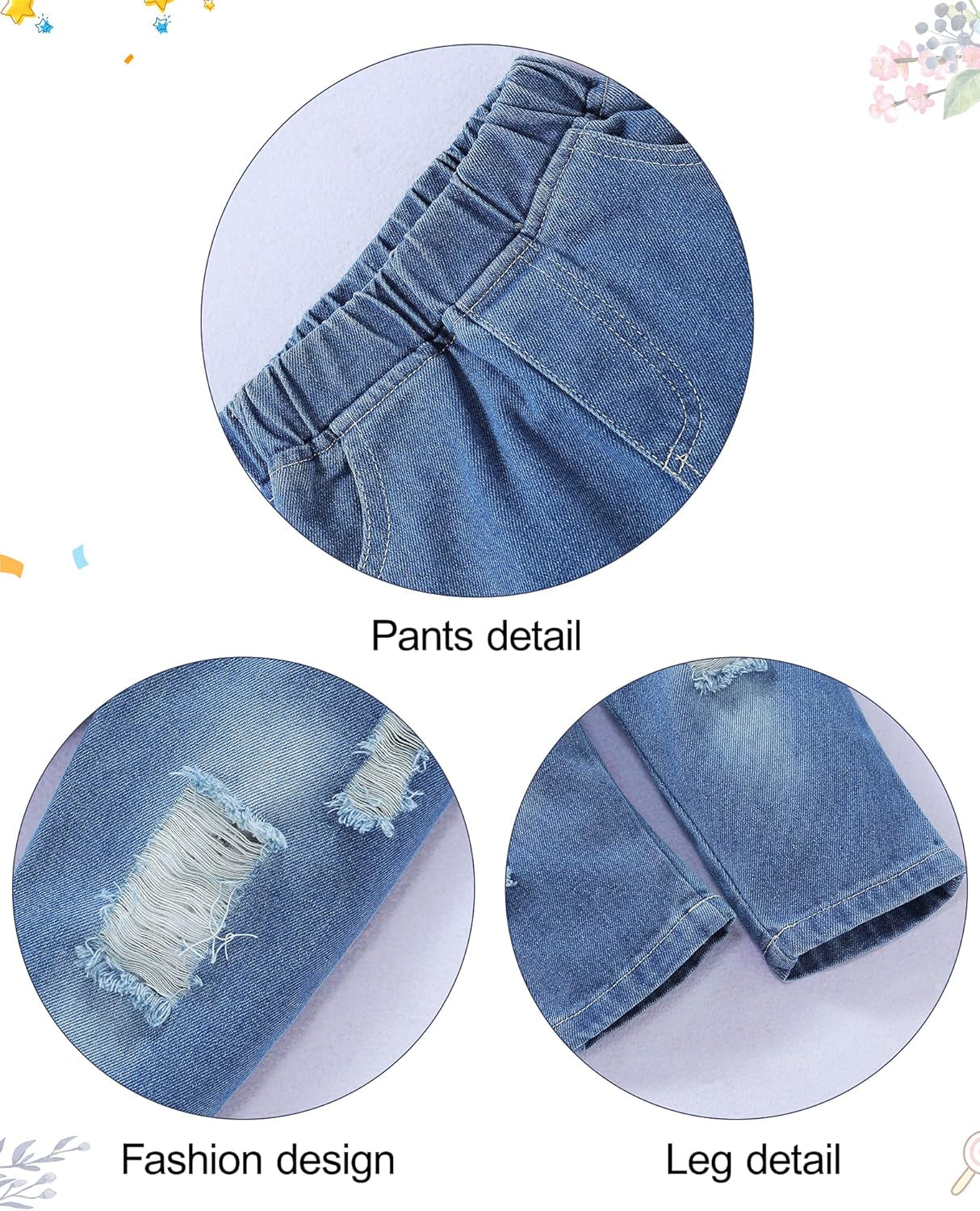 Toddler Boy Clothes,Long Sleeve Printing Hoodie+Jeans Pants Toddlers Boys Outfits Set 1-6Y Kids Clothing