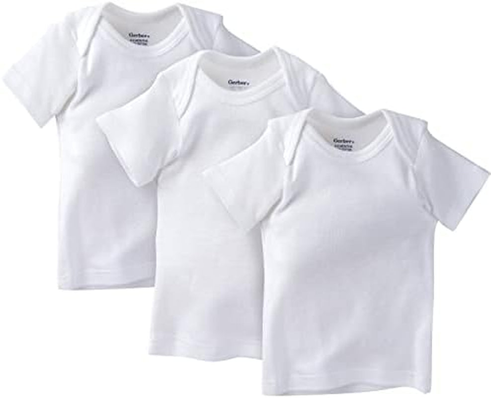 3-Pack Baby Neutral White Slip-On Shirt