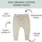 Multipack Honest Pants Joggers Pull on 100% Organic Cotton for Infant Baby and Toddler, Boys, Girls, Unisex