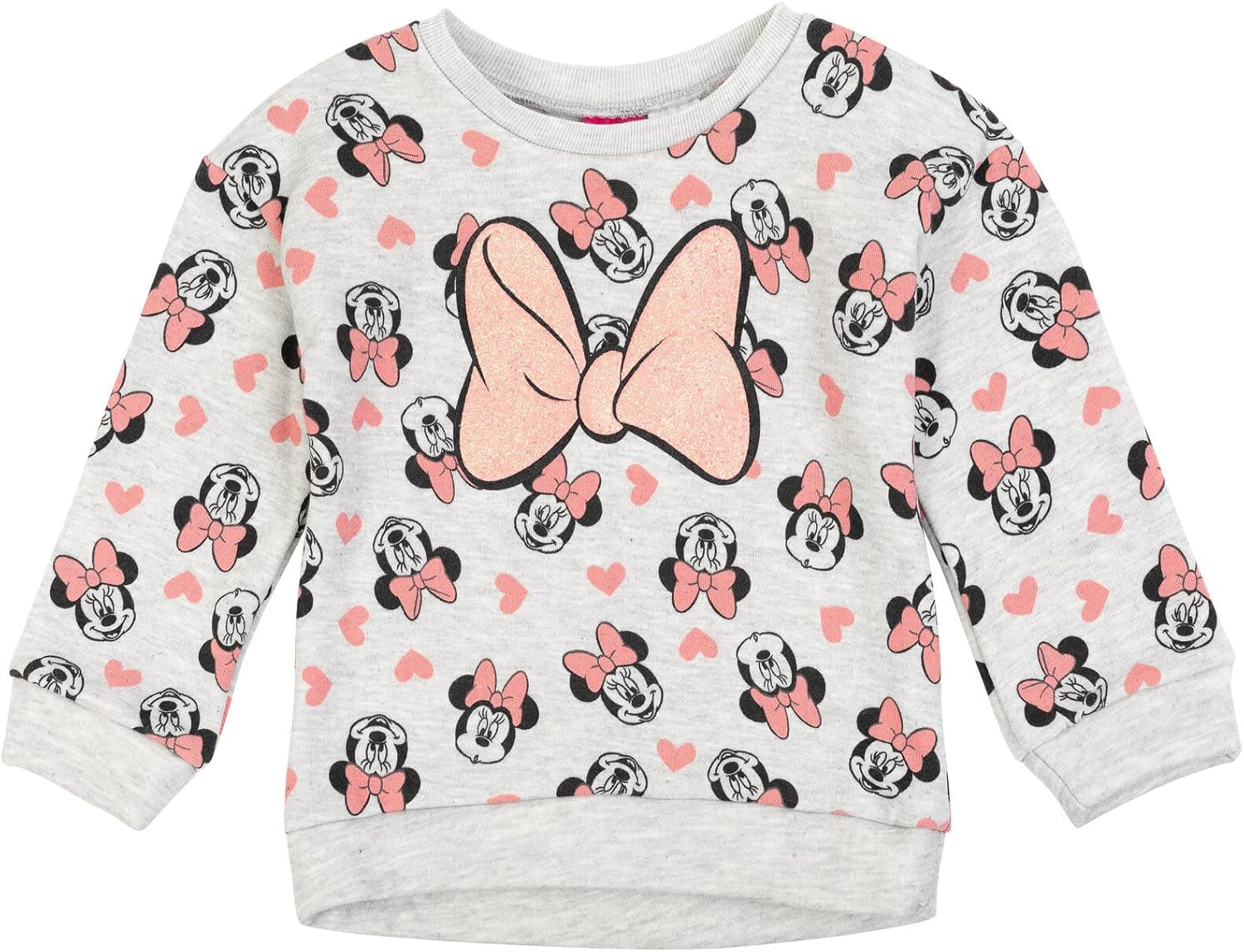 Minnie Mouse Fleece Sweatshirt and Leggings Outfit Set Infant to Big Kid Sizes (12 Months - 14-16)