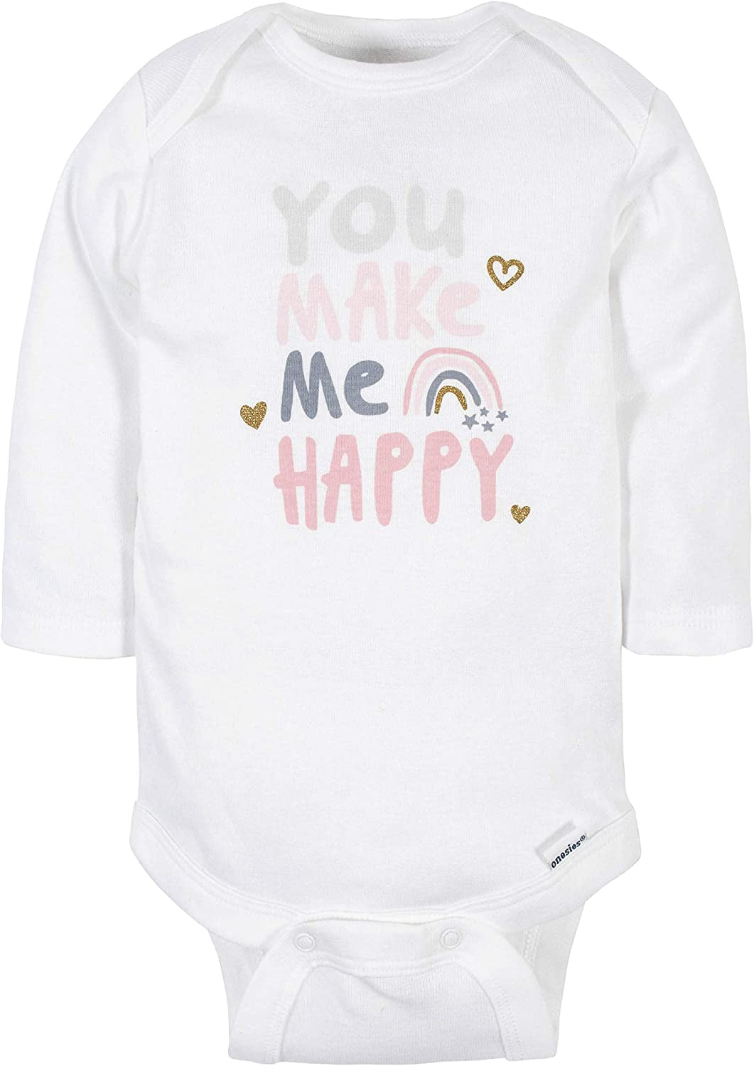 Baby Girls' 6-Pack Long-Sleeve Onesies Bodysuits