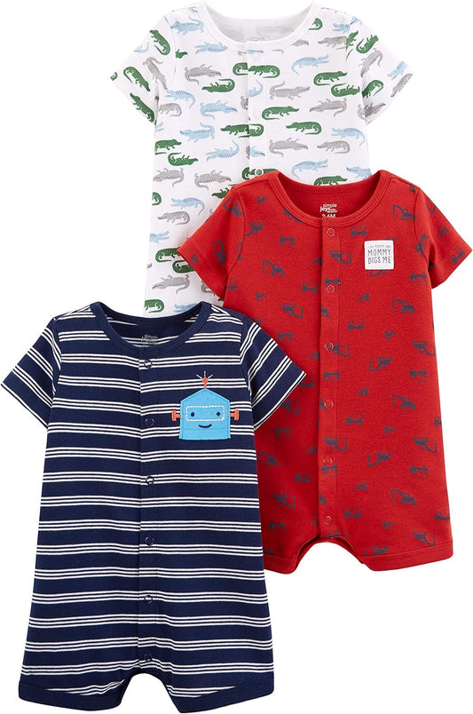 Baby 3-Pack Snap-Up Rompers