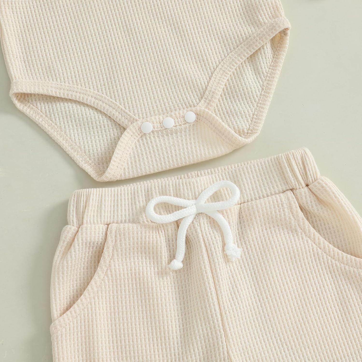Newborn Baby Boy Clothes Mamas Boy Letters Embroidered Waffle Baby Sweatshirt Romper + Pants Sets Fall Winter Outfits
