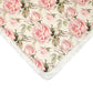 Newborn Receiving Blanket Headband Set Baby Flower Swaddle (Vintage Flower)