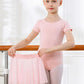Girls Ballet Leotards with Removable Skirt Toddler Hollow Back Dance Dress Combo