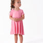 Baby Girls' Toddler Buttery Soft Short Sleeve Twirl Dress with Viscose Made from Eucalyptus