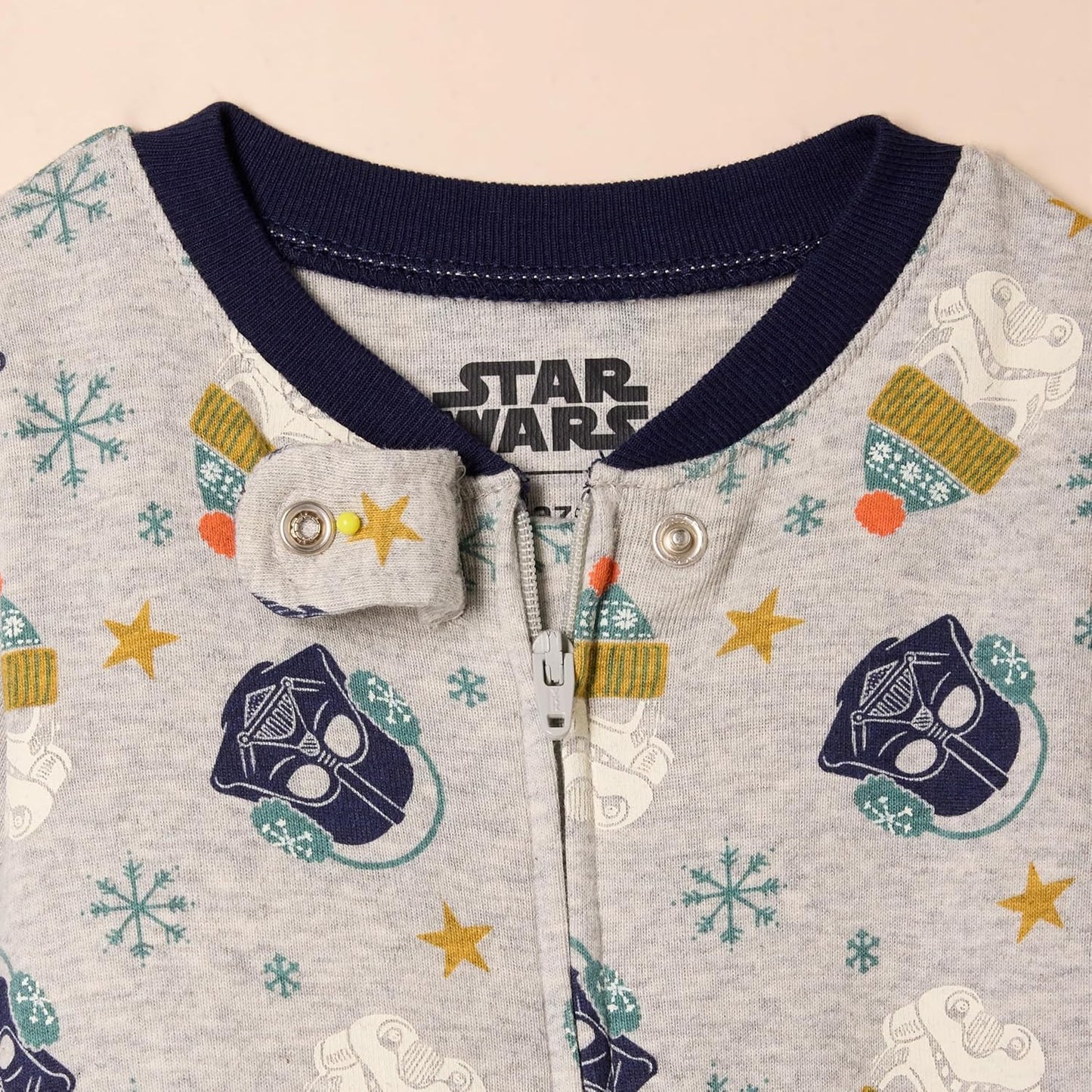 Disney | Marvel | Star Wars Unisex Babies' and Toddlers' Snug-Fit Cotton Footed Pajamas, Multipacks