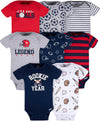 Baby Boys' 8-Pack Short Sleeve Onesies Bodysuits