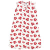 Unisex Baby Cotton Sleeveless Wearable Sleeping Bag, Sack, Blanket, Red Rose, 18-24 Months