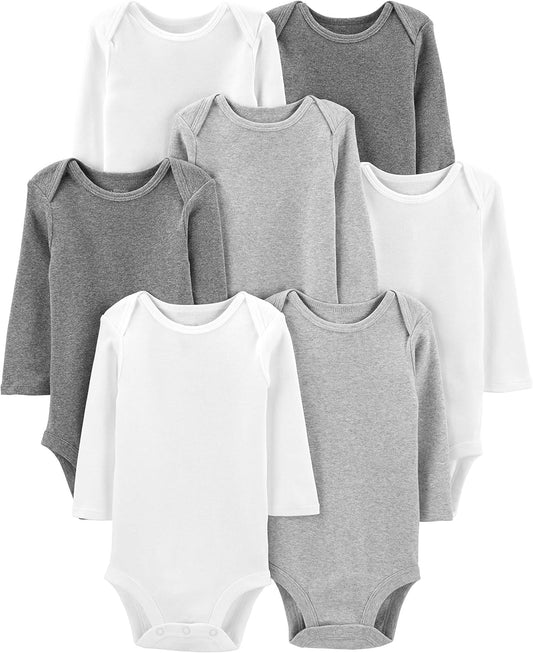 Unisex-Baby 7-Pack Long Sleeve Bodysuit