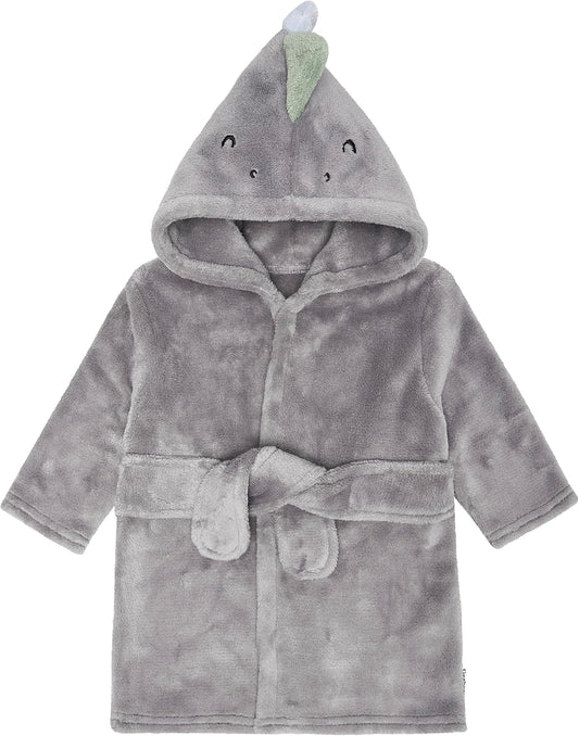 Unisex Baby Plushy Soft Hooded Animal Character Bathrobe