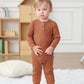 Baby Boy Girl 2/3 Pack Solid Romper Ribbed Short/Long Sleeve Bodysuit Jumpsuit Infant Knitted Outfits Clothes