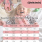 Preemie Newborn Baby Girl Clothes Infant Fall Winter Outfits Letter Floral One-Piece Romper+Jumpsuit