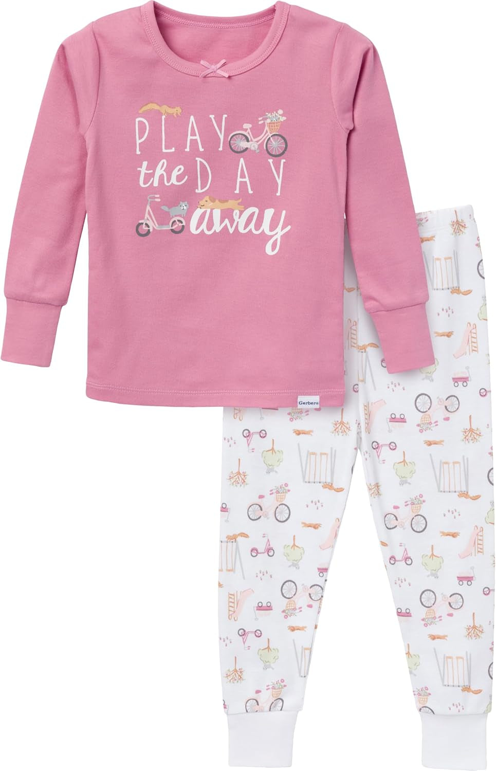 Baby Girls' Toddler Snug Fit 2-Piece Pajama Set