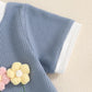 Toddler Baby Girl Outfits Floral Summer Clothes Infant Spring Waffle Short Sleeve Shirt Tops Cute Shorts Set
