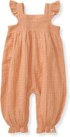 Baby-Girls Jumpsuit, 100% Organic Cotton One-Piece Sleeveless Outfit Coverall
