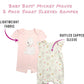 Baby Girls Romper - 2 Pack Ruffled Short Sleeve Baby Jumpsuit Romper - Cozy Baby Clothes for Girls (Newborn/Infant)