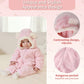 Newborn Baby Bear Outfit Suit with Fold-Over Mittens Footies Girls Boys Winter Fleece Clothes Hooded Romper Snowsuit
