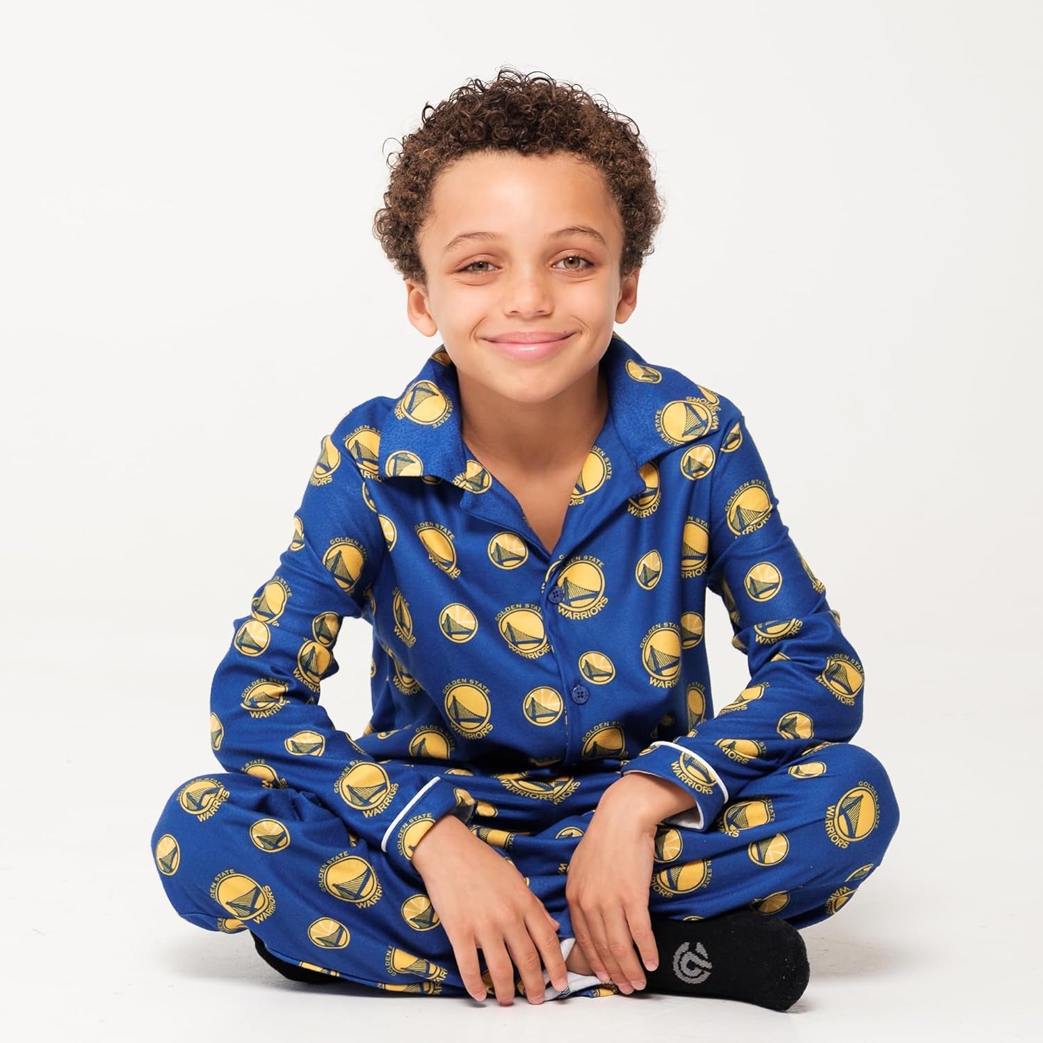 Youth NBA Official 2-Piece Super Soft Button down Pajamas Set