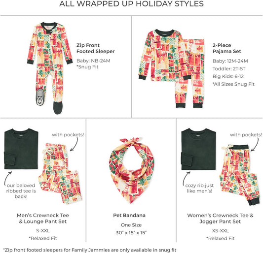 Baby Womens Family Jammies, Matching Holiday Pajamas, Organic Cotton Pjs