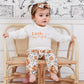 Baby Girl Winter Clothes Pumpkin Crewneck Sweatshirts Flower Sweatpants Headband Toddler Fall Halloween Outfits
