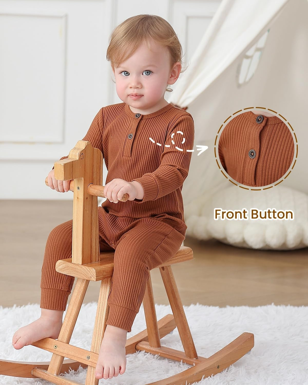 Baby Boy Girl 2/3 Pack Solid Romper Ribbed Short/Long Sleeve Bodysuit Jumpsuit Infant Knitted Outfits Clothes