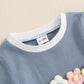 Toddler Baby Girl Outfits Floral Summer Clothes Infant Spring Waffle Short Sleeve Shirt Tops Cute Shorts Set