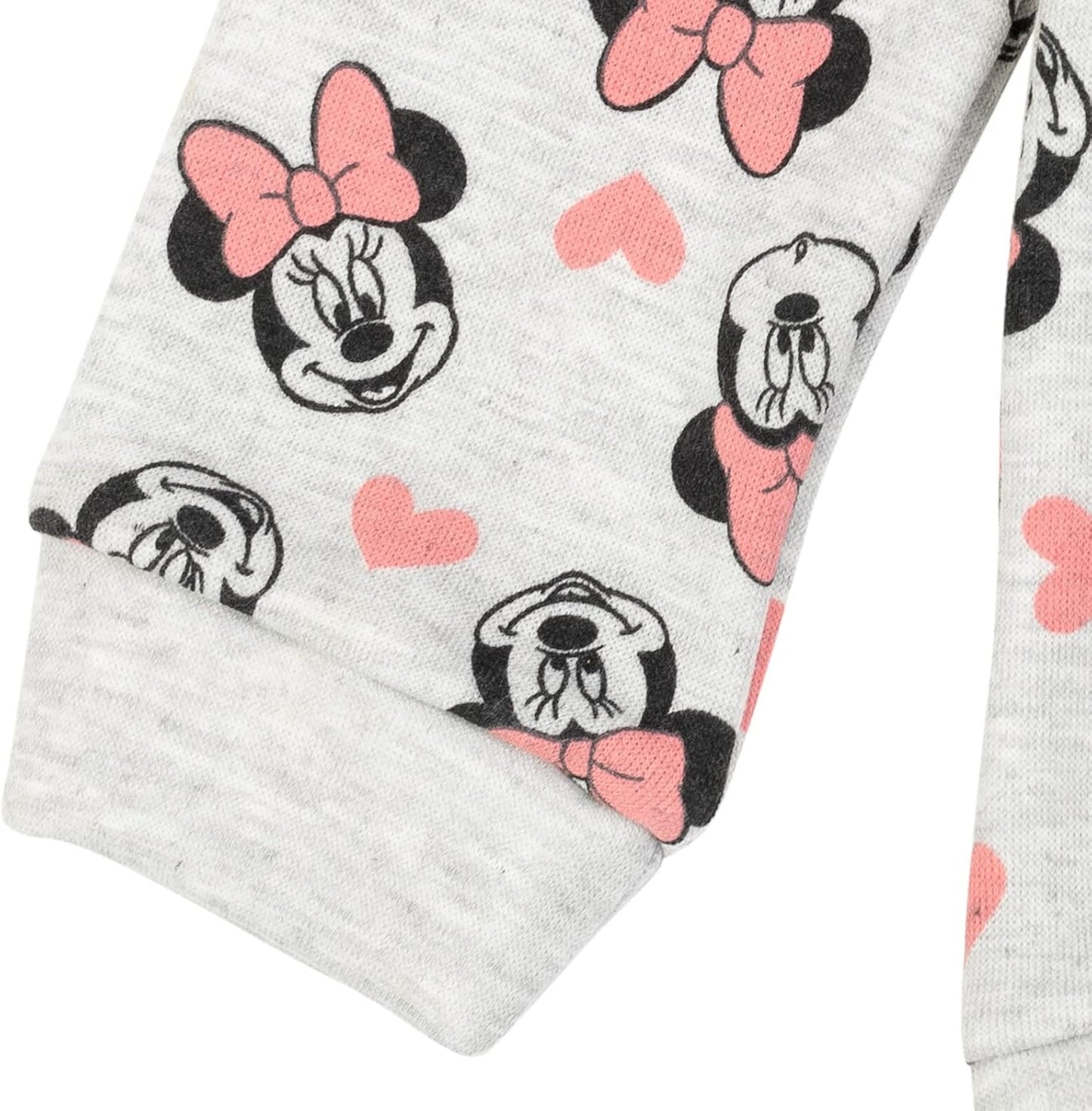 Minnie Mouse Fleece Sweatshirt and Leggings Outfit Set Infant to Big Kid Sizes (12 Months - 14-16)