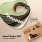 8-Pack Organic Baby Bibs for Girls, Boys - Quilted Cotton Cloth Baby Drool Bibs for Drooling and Teething Toddler, Newborn, Infant, Soft & Super Absorbent (Basics)