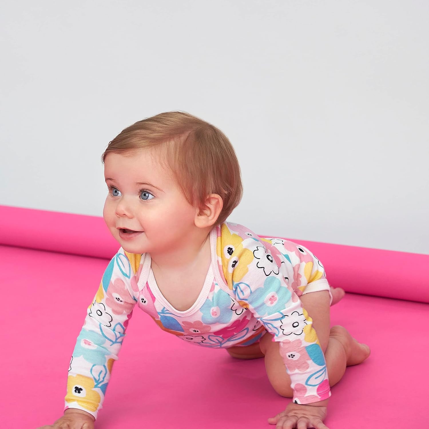 Baby Girls' 5-Pack Long-Sleeve Onesies Bodysuit
