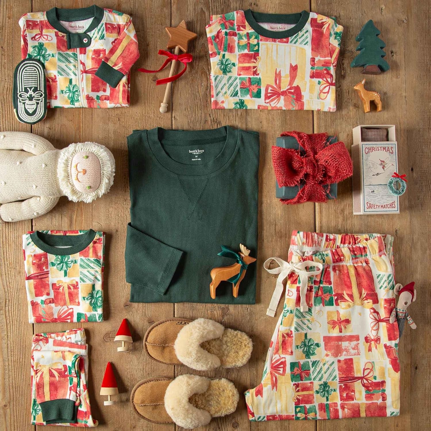 Baby Womens Family Jammies, Matching Holiday Pajamas, Organic Cotton Pjs