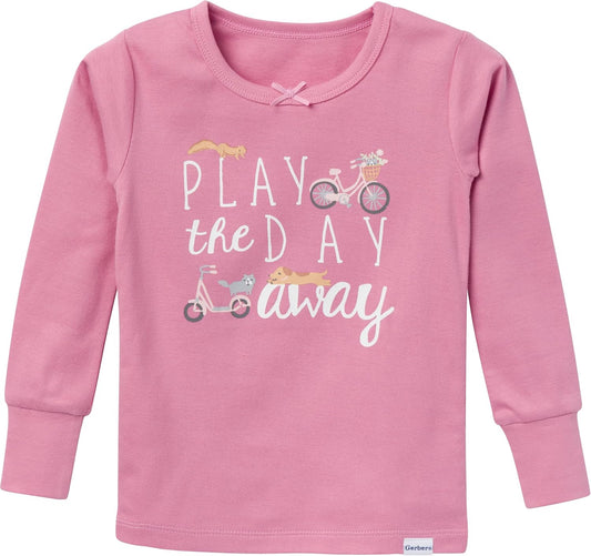 Baby Girls' Toddler Snug Fit 2-Piece Pajama Set