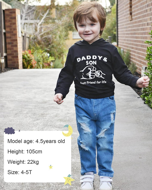 Toddler Boy Clothes,Long Sleeve Printing Hoodie+Jeans Pants Toddlers Boys Outfits Set 1-6Y Kids Clothing