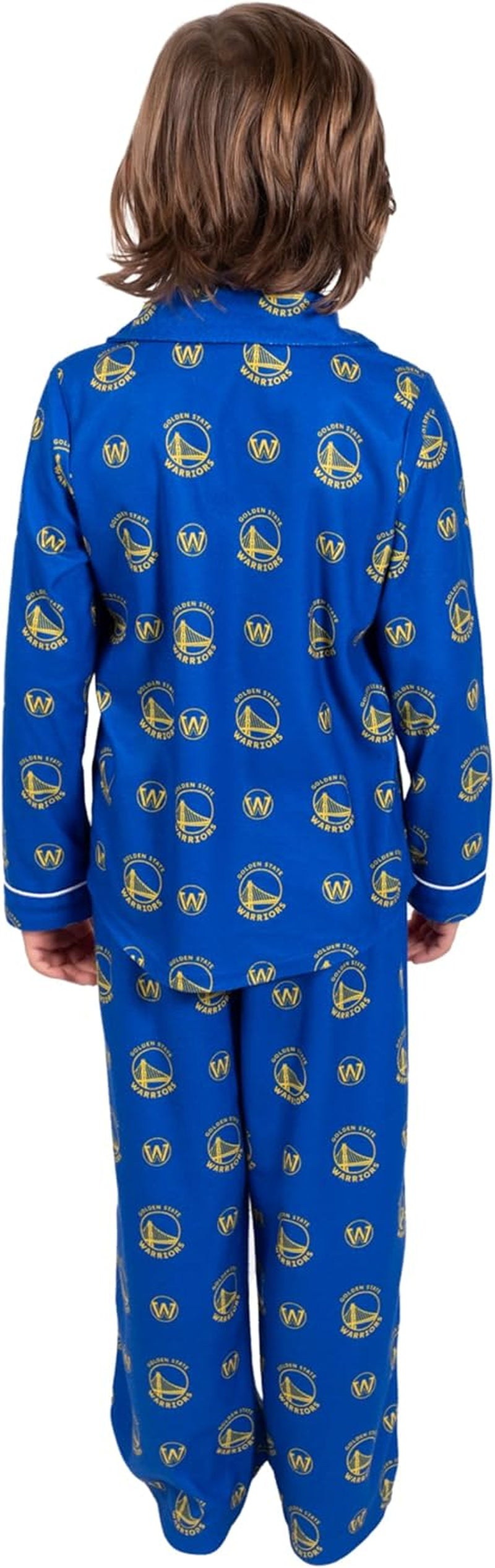 Youth NBA Official 2-Piece Super Soft Button down Pajamas Set