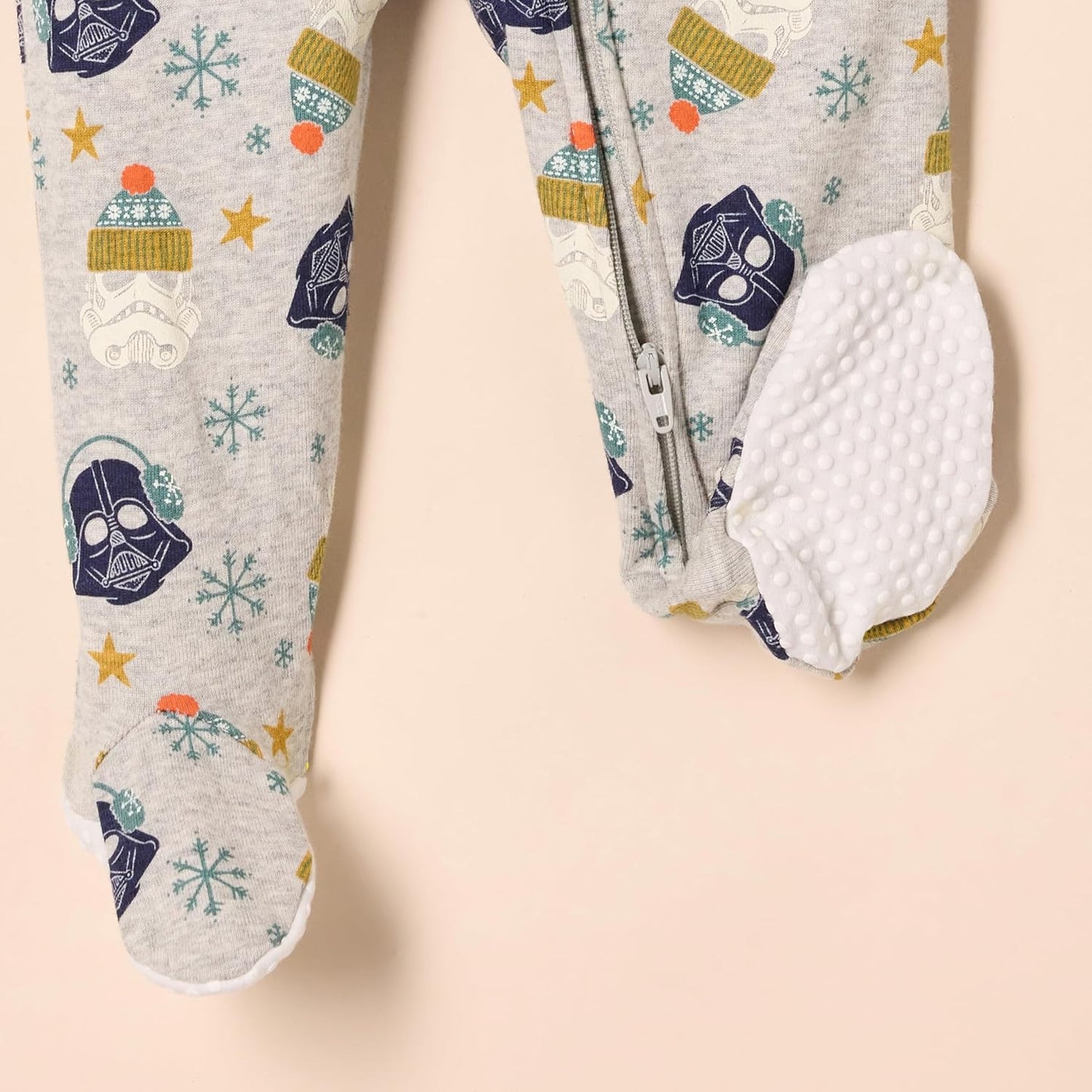 Disney | Marvel | Star Wars Unisex Babies' and Toddlers' Snug-Fit Cotton Footed Pajamas, Multipacks