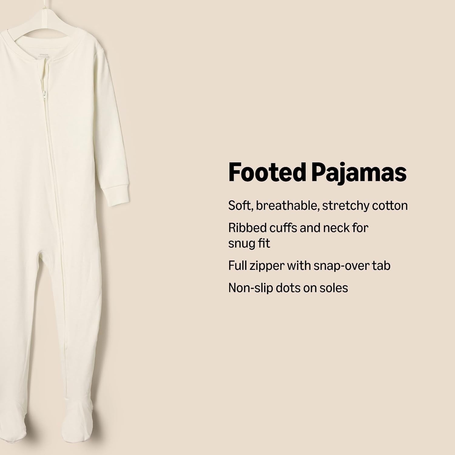 X Sofia Grainge Unisex Toddlers and Babies' Snug-Fit Cotton Footed Pajamas, Pack of 2