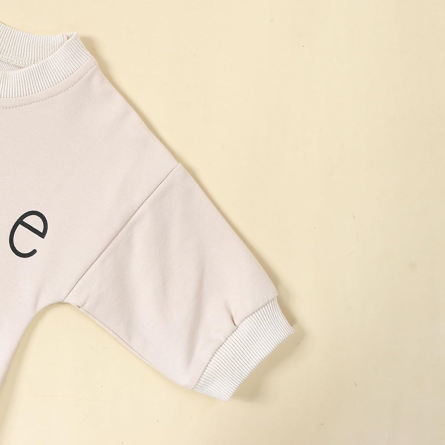 Newborn Baby Boy Girl Romper Bubble Long Sleeve Little Bean Bodysuit Ovesized Sweatshirt Infant Casual Shirts Top