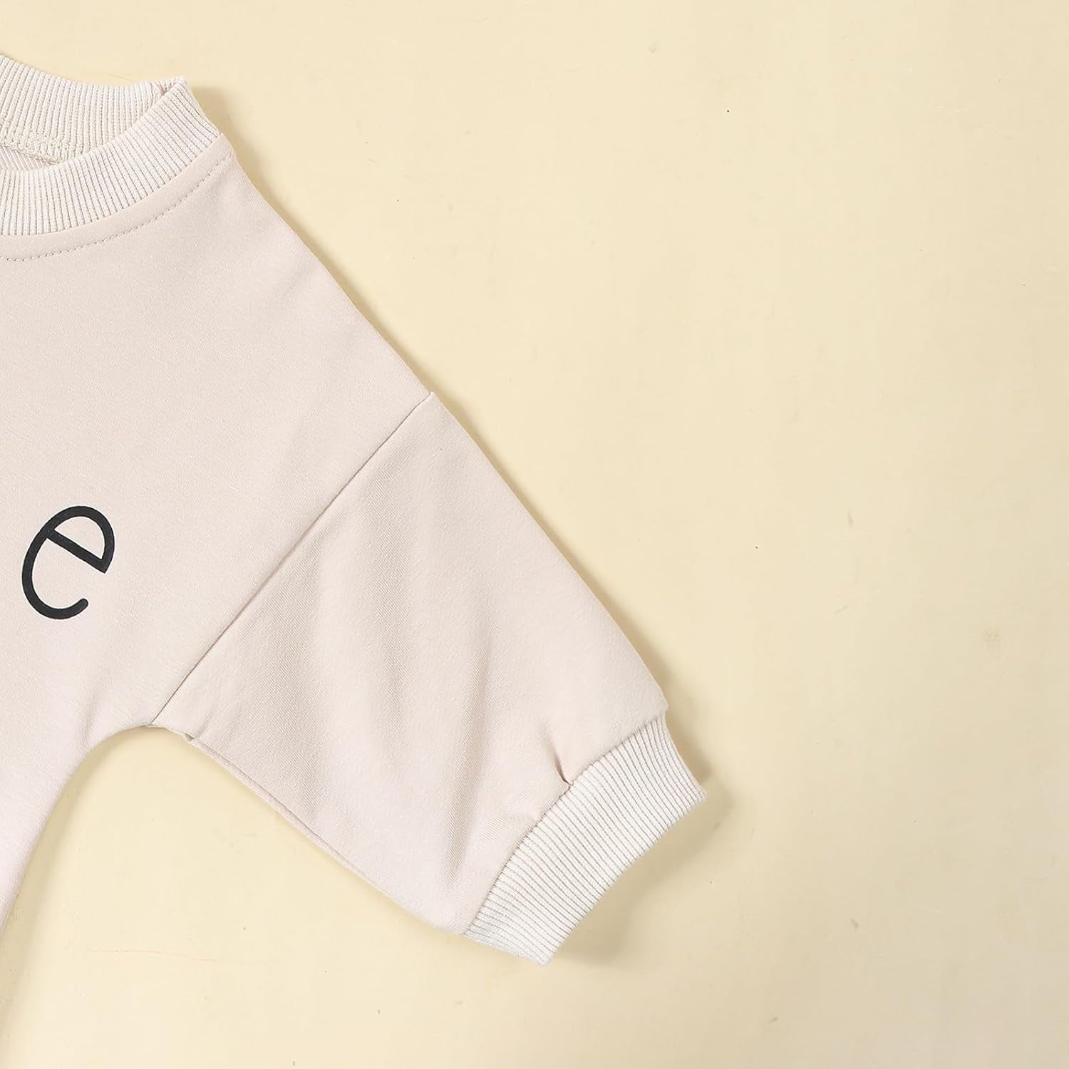 Newborn Baby Boy Girl Romper Bubble Long Sleeve Little Bean Bodysuit Ovesized Sweatshirt Infant Casual Shirts Top