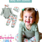 Baby Girl Clothes Newborn Infant Outfits Cute Summer Clothes Spring Romper Set+Hat+Headband