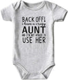 Crazy Aunt Baby Boy Clothes Unisex Funny Baby Girl Bodysuits Gray 0-3 Months