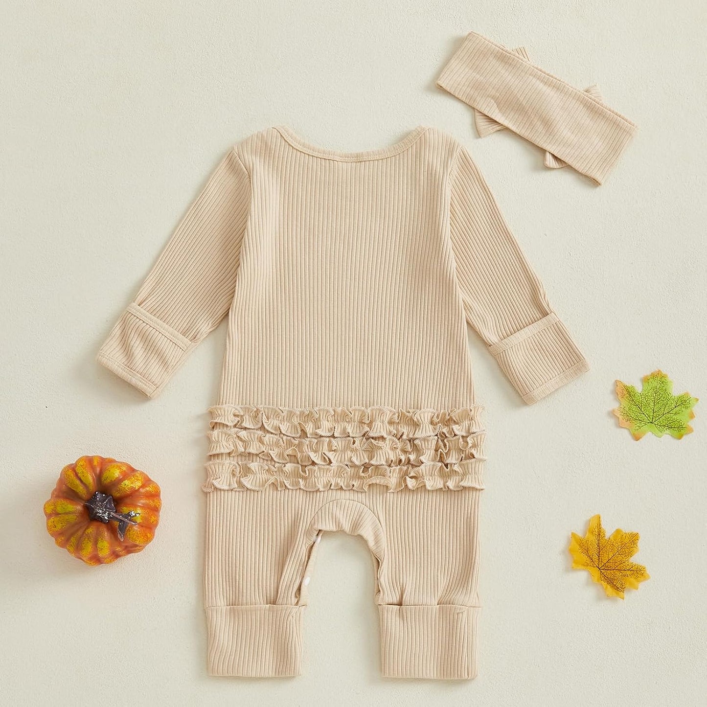 My First Halloween Baby Girl Outfit Cutest Pumpkin Onesie Long Sleeve Romper Jumpsuit Newborn Girl Outfits Clothes