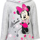 Minnie Mouse Fleece Pullover Crossover Hoodie and Leggings Outfit Set Infant to Big Kid Sizes (12 Months - 14-16)